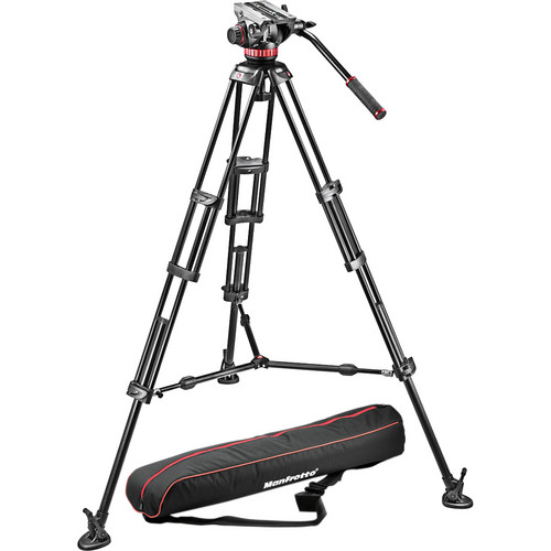 Manfrotto Mvh502A Head, 546B Tripod With Carrying Bag